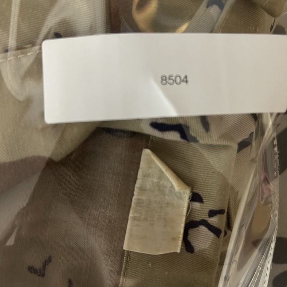 Vintage US Military Desert Chocolate Chip Camo Utility Shirt Mens S Made in USA - Picture 16 of 16